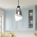 Capri One Light Pendant Chrome/Clear Glass-Mini Pendants-Alora-Lighting Design Store