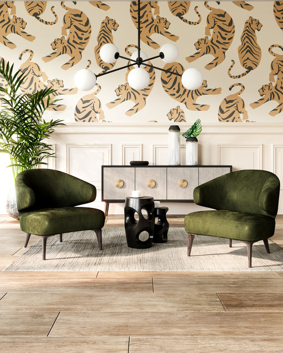 Cassia Six Light Chandelier Matte Black/Opal Matte Glass-Mid. Chandeliers-Alora-Lighting Design Store