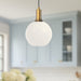 Castilla One Light Pendant Aged Gold/Opal Matte Glass-Mini Pendants-Alora-Lighting Design Store