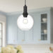 Castilla One Light Pendant Clear Glass/Matte Black-Mini Pendants-Alora-Lighting Design Store