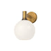 Castilla One Light Vanity Aged Gold/Opal Matte Glass-Sconces-Alora-Lighting Design Store