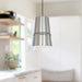 Castor One Light Pendant Brushed Nickel-Mini Pendants-Kuzco Lighting-Lighting Design Store