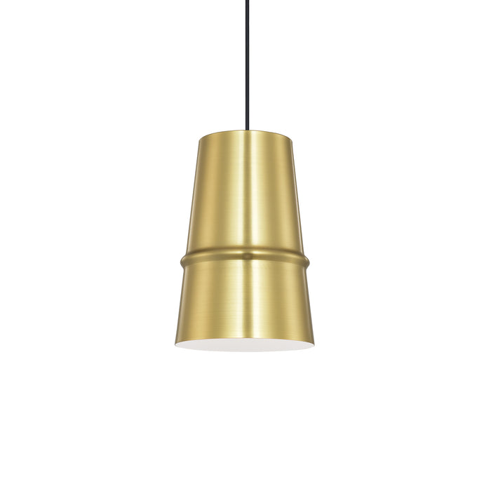 Castor One Light Pendant Gold-Mini Pendants-Kuzco Lighting-Lighting Design Store