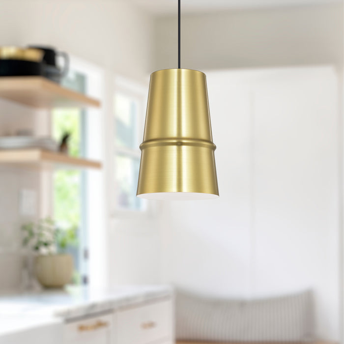 Castor One Light Pendant Gold-Mini Pendants-Kuzco Lighting-Lighting Design Store