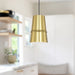Castor One Light Pendant Gold-Mini Pendants-Kuzco Lighting-Lighting Design Store