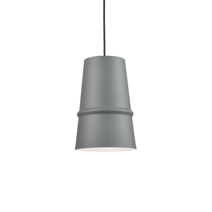Castor One Light Pendant Gray-Mini Pendants-Kuzco Lighting-Lighting Design Store