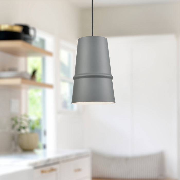Castor One Light Pendant Gray-Mini Pendants-Kuzco Lighting-Lighting Design Store