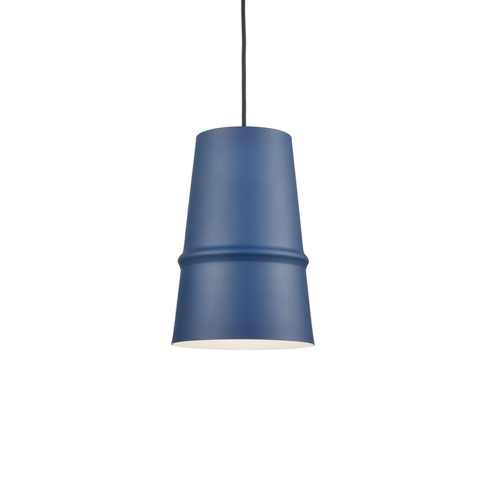 Castor One Light Pendant Indigo Blue-Mini Pendants-Kuzco Lighting-Lighting Design Store