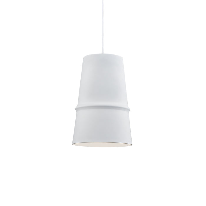 Castor One Light Pendant White-Mini Pendants-Kuzco Lighting-Lighting Design Store