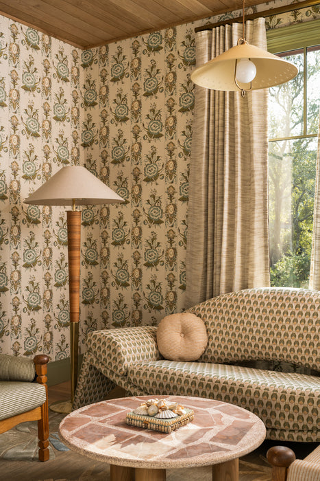 Bohicket One Light Floor Lamp Aged Brass-Lamps-Hudson Valley-Lighting Design Store