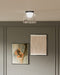 Cedar LED Flush Mount Black/Clear-Flush Mounts-Kuzco Lighting-Lighting Design Store