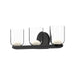 Cedar LED Vanity Black/Clear-Bathroom Fixtures-Kuzco Lighting-Lighting Design Store