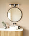 Cedar LED Vanity Black/Clear-Bathroom Fixtures-Kuzco Lighting-Lighting Design Store