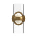 Cedar LED Wall Sconce Brushed Gold/Clear-Sconces-Kuzco Lighting-Lighting Design Store