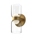 Cedar LED Wall Sconce Brushed Gold/Clear-Sconces-Kuzco Lighting-Lighting Design Store