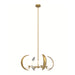 Celeste Four Light Chandelier Vintage Brass-Mid. Chandeliers-Alora-Lighting Design Store