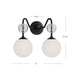 Celia Two Light Vanity Brushed Gold/Opal Glass-Bathroom Fixtures-Alora-Lighting Design Store