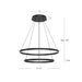 Cerchio LED Chandelier Black-Mid. Chandeliers-Kuzco Lighting-Lighting Design Store