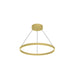 Cerchio LED Pendant Brushed Gold-Pendants-Kuzco Lighting-Lighting Design Store