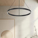 Cerchio LED Pendant Black-Pendants-Kuzco Lighting-Lighting Design Store