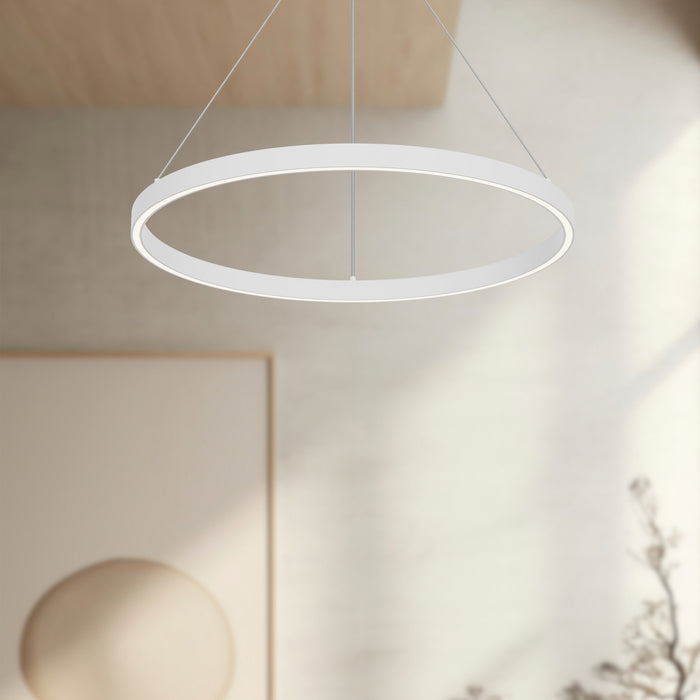 Cerchio LED Pendant White-Pendants-Kuzco Lighting-Lighting Design Store