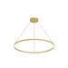 Cerchio LED Pendant Brushed Gold-Pendants-Kuzco Lighting-Lighting Design Store