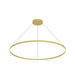 Cerchio LED Pendant Brushed Gold-Pendants-Kuzco Lighting-Lighting Design Store