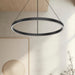 Cerchio LED Pendant Black-Pendants-Kuzco Lighting-Lighting Design Store