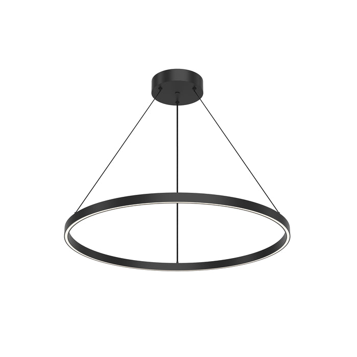 Cerchio LED Pendant Black-Mid. Chandeliers-Kuzco Lighting-Lighting Design Store