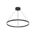 Cerchio LED Pendant Black-Mid. Chandeliers-Kuzco Lighting-Lighting Design Store
