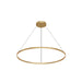Cerchio LED Pendant Brushed Gold-Pendants-Kuzco Lighting-Lighting Design Store