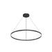 Cerchio LED Pendant Black-Pendants-Kuzco Lighting-Lighting Design Store