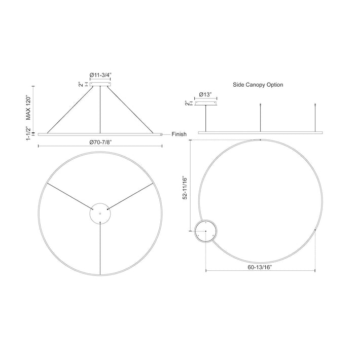 Cerchio LED Pendant White-Pendants-Kuzco Lighting-Lighting Design Store
