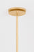 Gold pendant light fixture on a white background