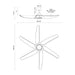 Coronado 60"Ceiling Fan Matte White-Fans-Kuzco Lighting-Lighting Design Store