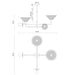 Piper Four Light Chandelier Matte Black-Mid. Chandeliers-Alora-Lighting Design Store