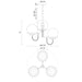Alba Three Light Chandelier Matte Black/Opal Glass-Mid. Chandeliers-Alora-Lighting Design Store