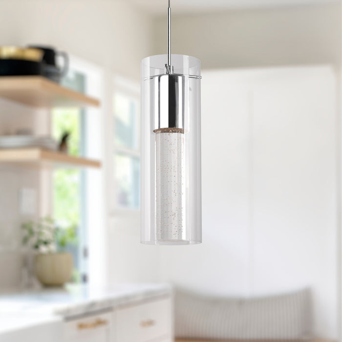 Champagne LED Pendant Chrome-Mini Pendants-Kuzco Lighting-Lighting Design Store