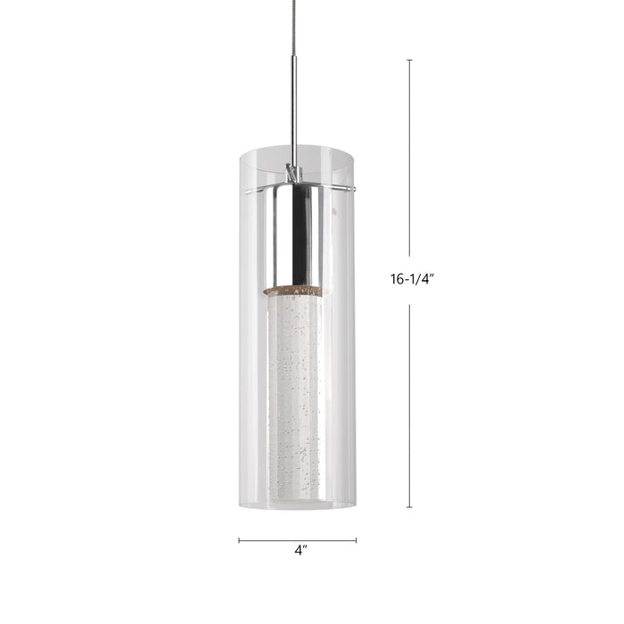Champagne LED Pendant Chrome-Mini Pendants-Kuzco Lighting-Lighting Design Store