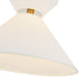 Chapelle One Light Pendant Aged Gold/White Linen-Pendants-Alora-Lighting Design Store