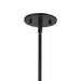 Chapelle One Light Pendant Matte Black/White Linen-Pendants-Alora-Lighting Design Store