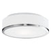 Charlie LED Flush Mount Brushed Nickel-Flush Mounts-Kuzco Lighting-Lighting Design Store