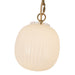 Cherise Three Light Pendant Brushed Gold/Glossy Ribbed Opal Glass-Pendants-Alora-Lighting Design Store