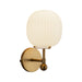 Cherise One Light Vanity Brushed Gold/Glossy Ribbed Opal Glass-Sconces-Alora-Lighting Design Store