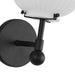 Cherise One Light Vanity Matte Black/Glossy Ribbed Opal Glass-Sconces-Alora-Lighting Design Store