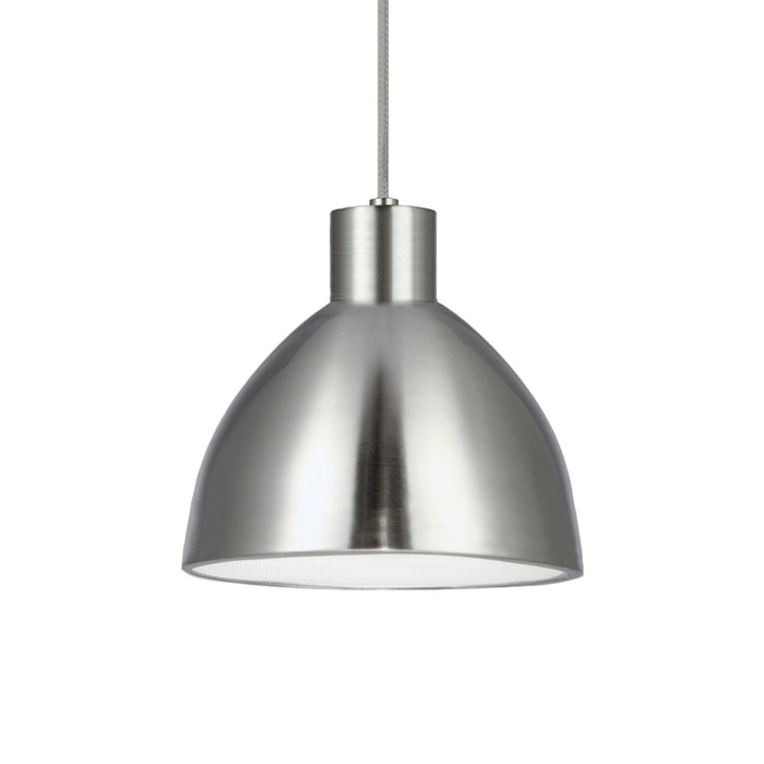 Chroma LED Pendant Brushed Nickel-Mini Pendants-Kuzco Lighting-Lighting Design Store