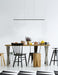 Chute LED Linear Pendant Black-Linear/Island-Kuzco Lighting-Lighting Design Store