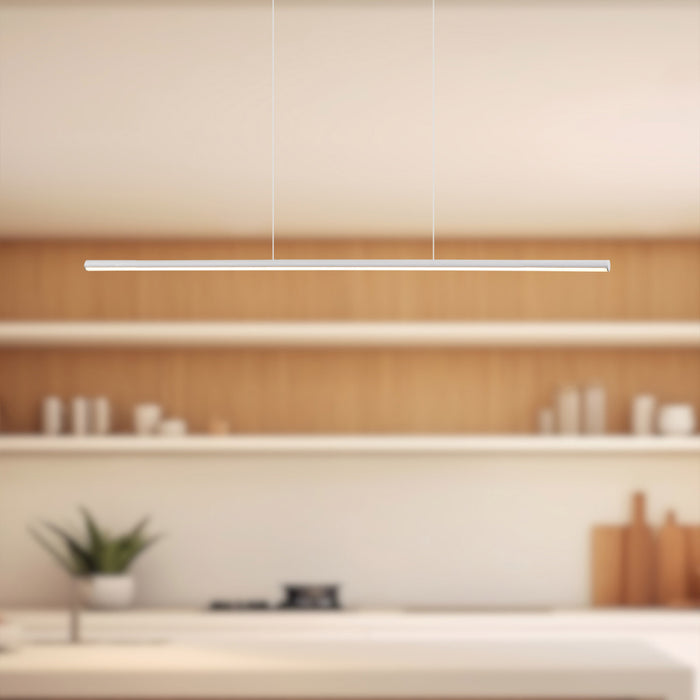 Chute LED Linear Pendant White-Linear/Island-Kuzco Lighting-Lighting Design Store