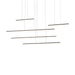 Chute Motion LED Pendant Black-Linear/Island-Kuzco Lighting-Lighting Design Store