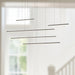 Chute Motion LED Pendant Black-Linear/Island-Kuzco Lighting-Lighting Design Store